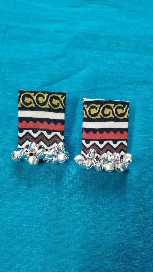 Tribal Print Jingle Earrings