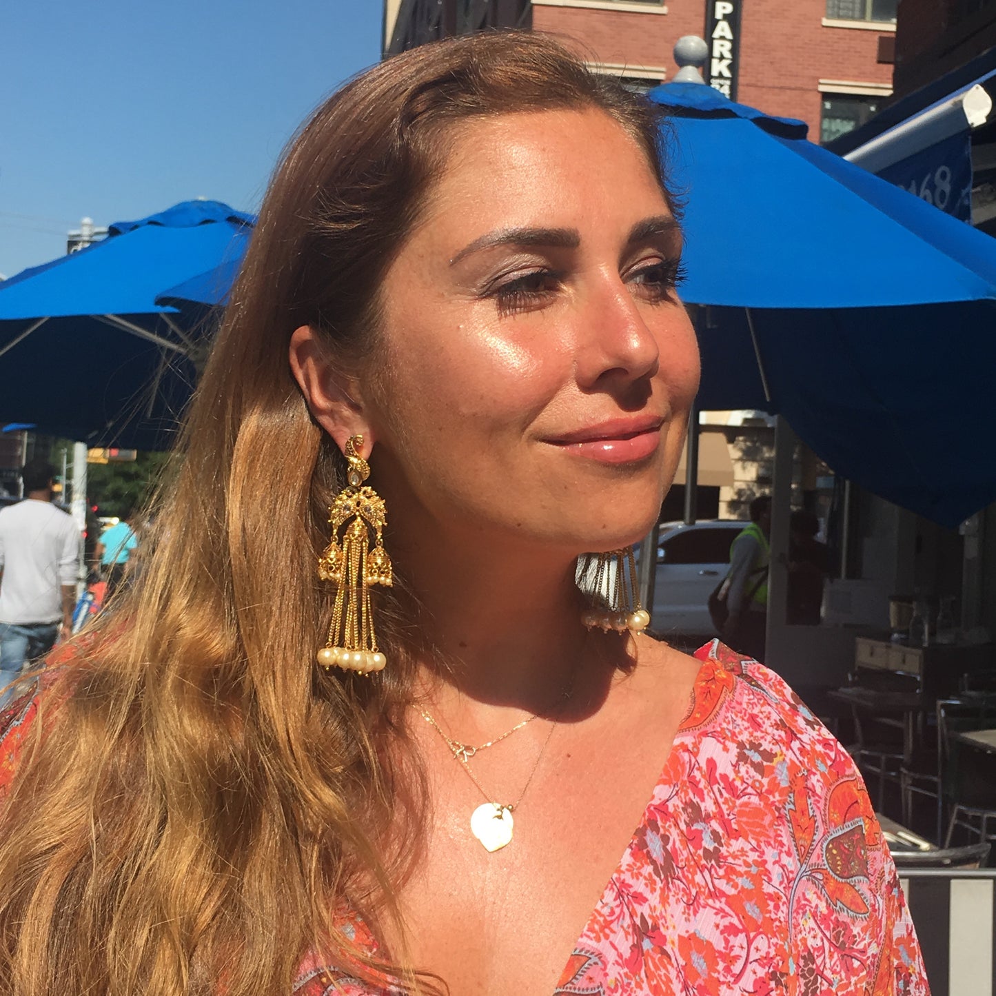 Navilu Pearl Dangle Earrings 🦚