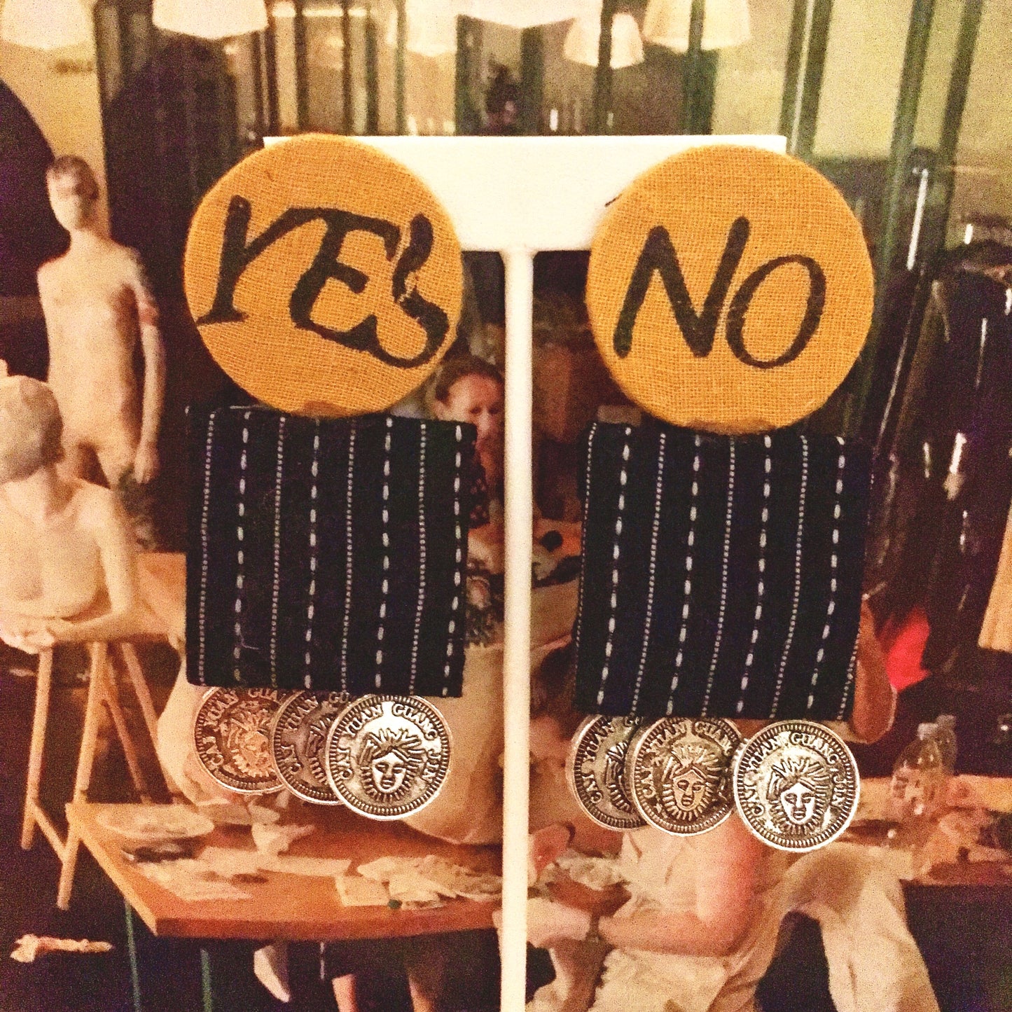 Yes No Earrings
