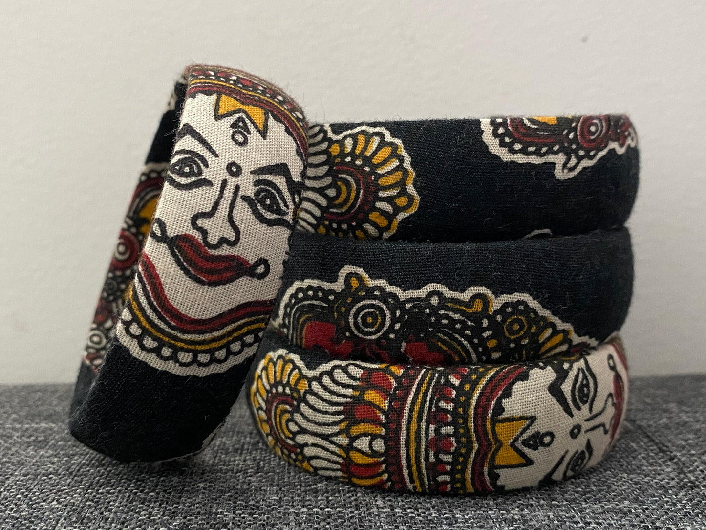 Indian Fabric Print Bracelets (Rounded Edge)