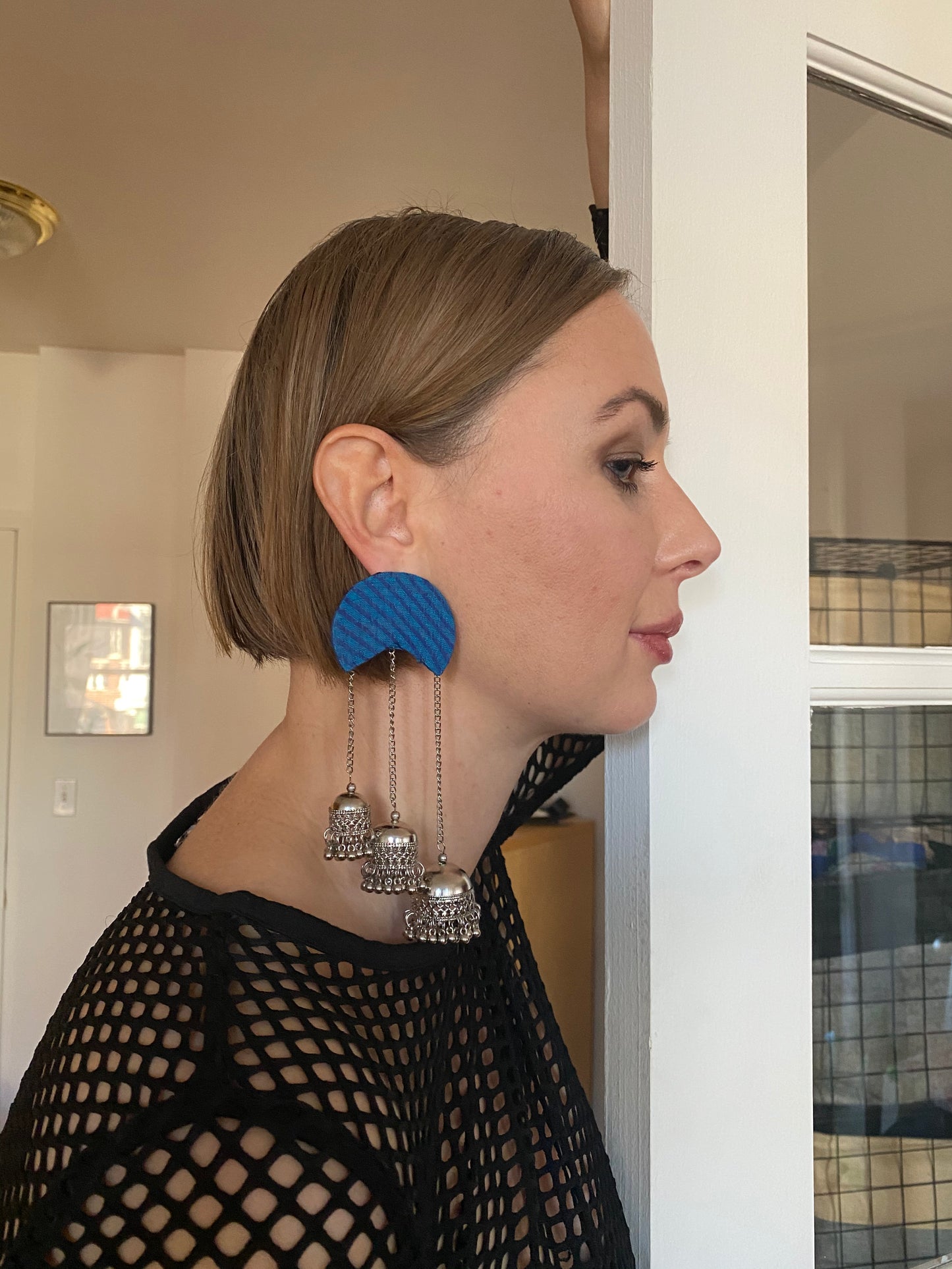 Layered Dangle Jhumki Earringd