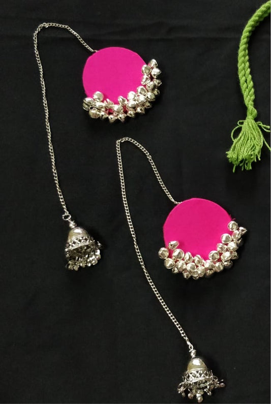 Hot Pink Jingle Dangle Earrings