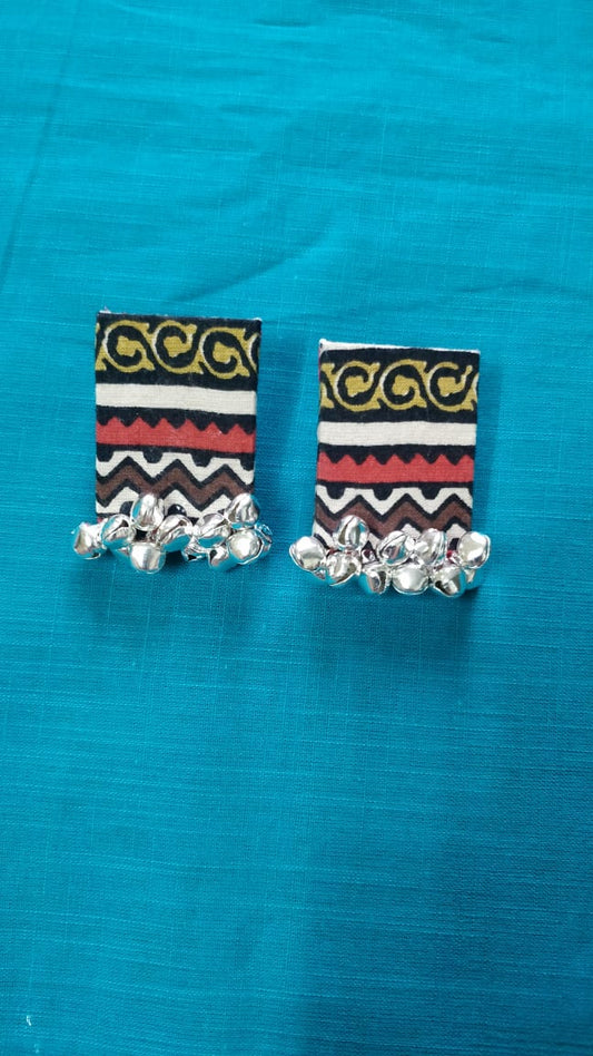 Tribal Print Jingle Earrings