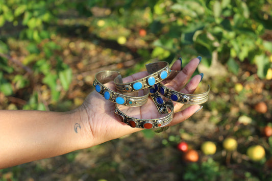 Stone Metal Bracelets