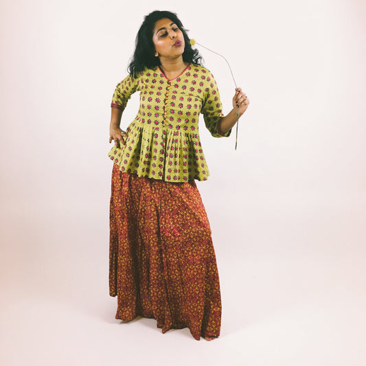 Flower Power Top & Skirt Set πΌππΎ