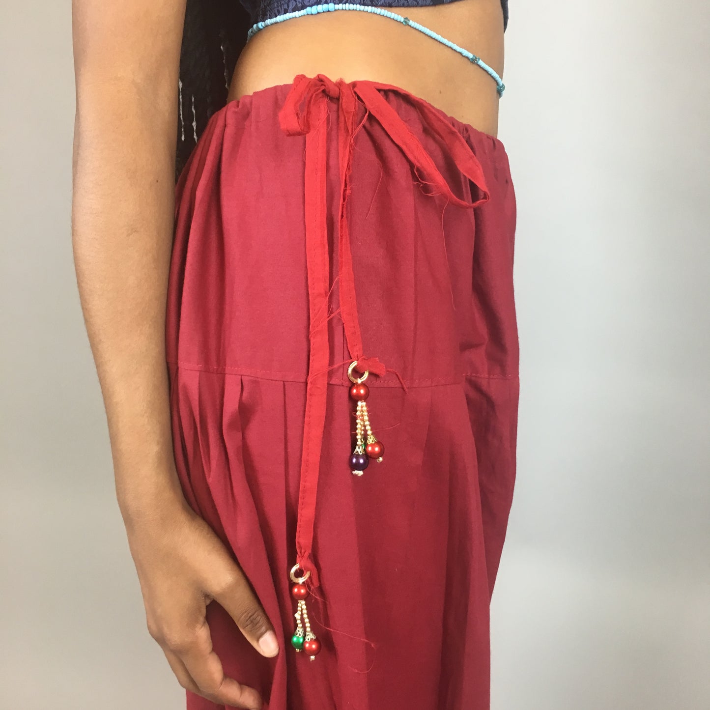 Embroidered Harem Pants