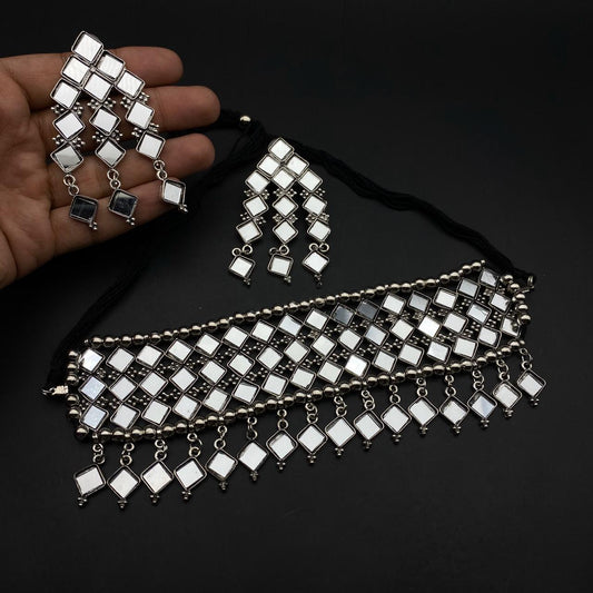 Disco Mirror Mirror Choker Set