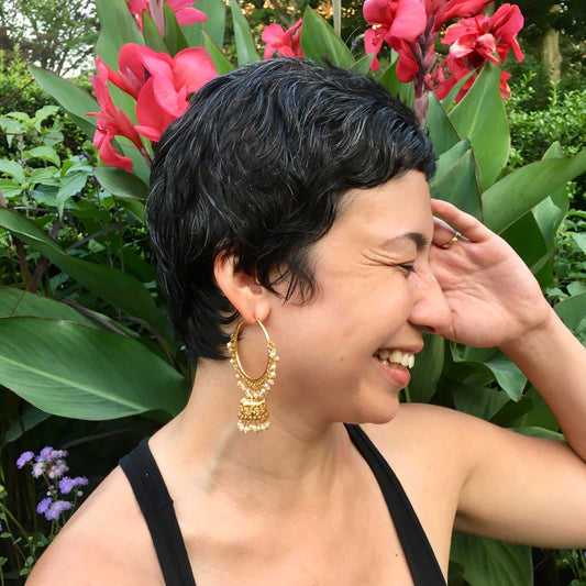 Small Dome Palki Earrings