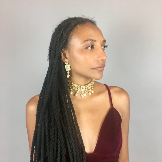 Misty Mint Paree Choker Set