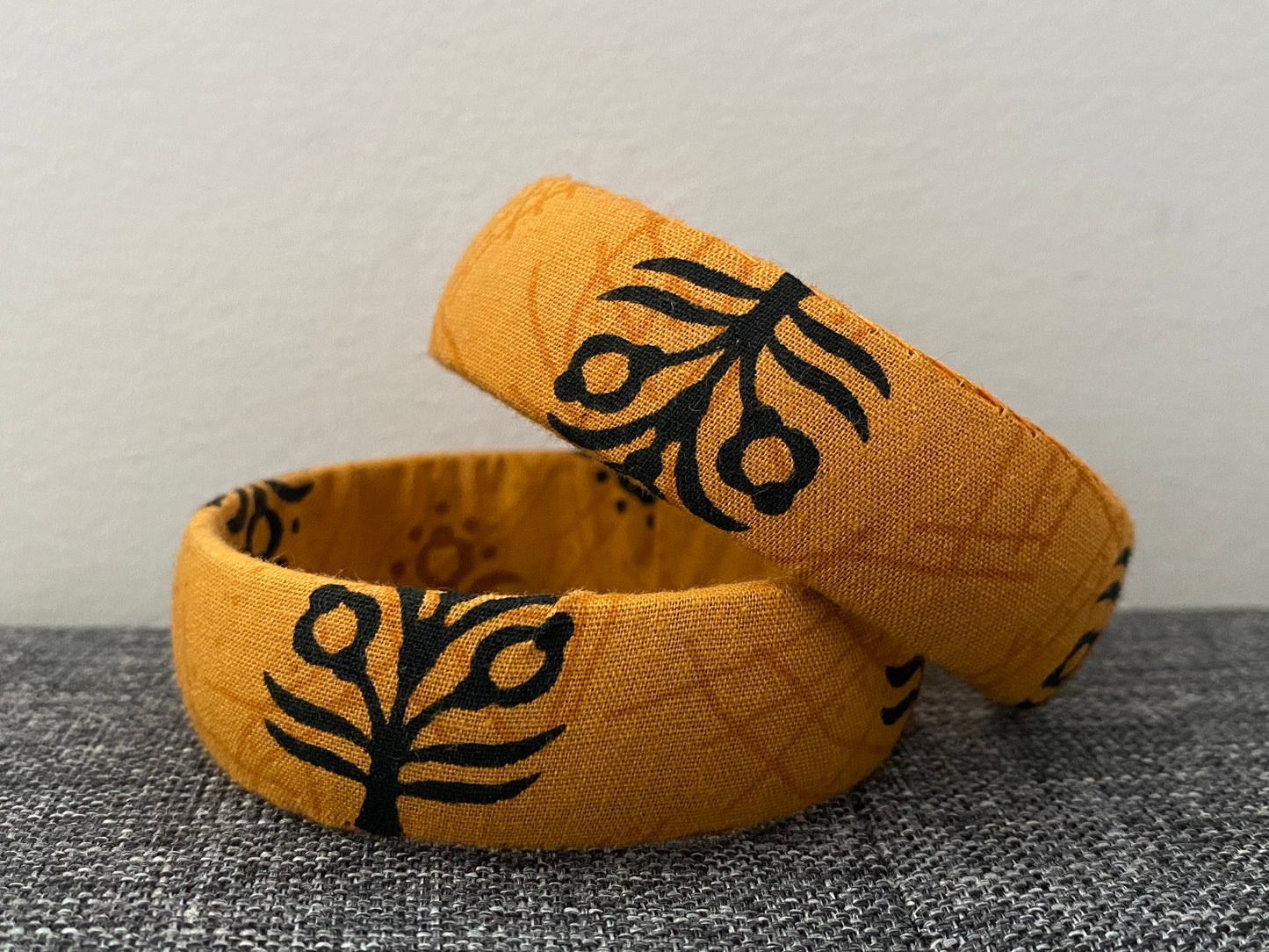 Indian Fabric Print Bracelets (Rounded Edge)